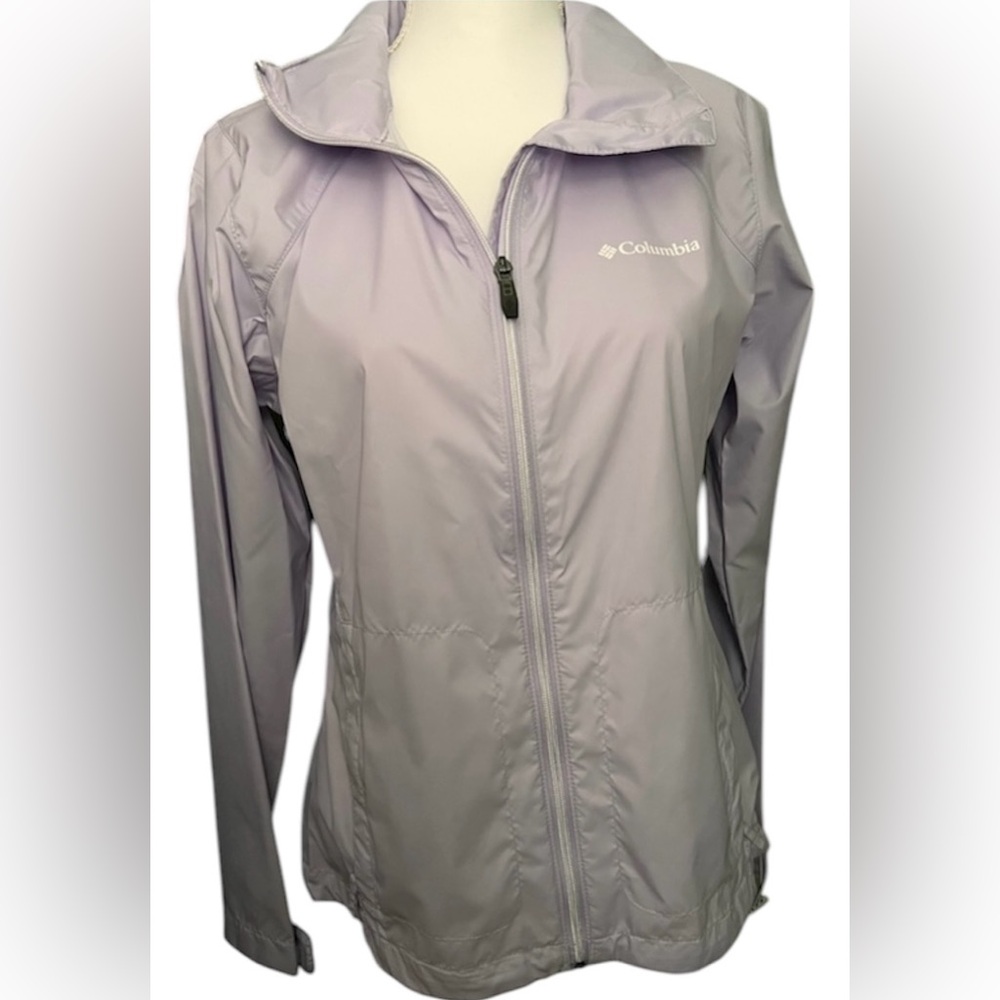 Columbia Packable Lavender Hidden Hoodie Lightweight Jacket, Size M